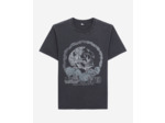 T-Shirt Manches Courtes Avec Print Skull And Roses black washed