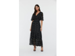 Robe longues manches chauve souris tissu plumeris lurex argenté