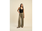 Pantalon large en satin
