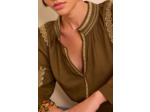 Blouse brodée SIXTINE en 100% coton