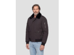 Blouson pilote avec col imitation fausse fourrure amovible