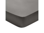 Drap housse Partition Satin de coton Coloris Gris