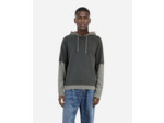 Pull a capuche bi-color middle grey / anthracite