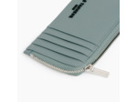 Porte carte large zippé Emile en cuir signature T