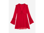 Robe unie a volants red / burgundy