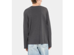 T-Shirt Manches Longues Gris anthracite melange