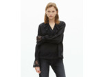 Top manche longue a volant black