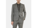 Veste De Costume Pied De Poule Noir Et Blanc black grey