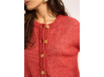 Gilet cardigan ample à col rond