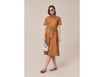 Robe Retronie Cognac en Coton