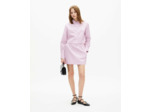 Chemise crop a manches longues pink black