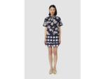 Chemise Charles bleu nuit imprimée fleuri