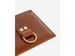 Porte cartes amelia en cuir marron brown