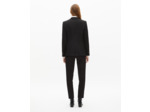 Veste de costume en crêpe noire coupe structurée black