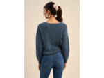 Pull ample à col V avec détails en lurex