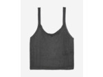 Top a bretelles en cote de maille grey silver