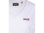T-shirt col V avec broderie cœur