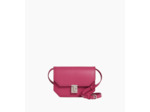 Petit sac bandoulière Rose en cuir lisse
