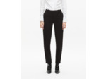 Pantalon tailleur en crêpe noir coupe tailleur droite black