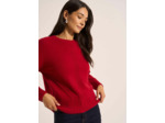 Pull col rond à détails