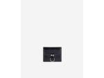 Porte-cartes amelia en cuir craquelé noir black
