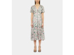 Robe Longue Imprimée Avec Boutonnage green multico