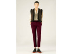 Pantalon droit bordeaux