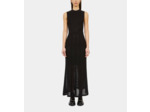 Robe Longue Noire En Maille Ajourée black