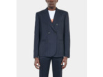 Veste De Costume À Rayures Bleues navy