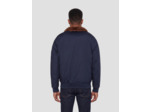 Blouson pilote avec col imitation fausse fourrure amovible