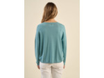 Pull maille fine col V