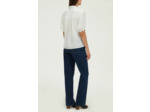 Blouse en satin à volants - UMELIA