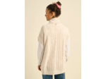 Pull à col roulé sans manches