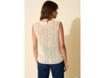 Pull sans manches col rond