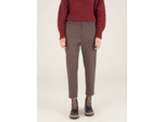Pantalon droit gris/ tomette