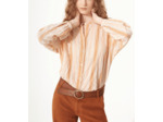 Blouse rayures orangees
