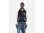 Cardigan zippe dark navy-ecru