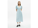 Robe longue decollete baby blue