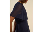 Robe longue manches courtes à motifs