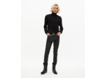 Pull col roulé en laine mérinos noir black