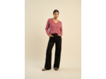 Jean large taille haute