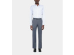 Pantalon De Costume En Laine Bleu blue