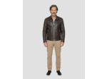 Blouson motard, cuir d'agneau