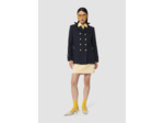 Manteau Mannie bleu nuit en double coton