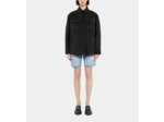 Blouson Type Surchemise Noir En Laine Mélangée Avec Studs black