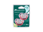 2 Tétines physio rose  18/36 m  Rose