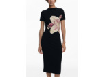 Robe À Manches Courtes En Maille – Femme