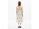 Robe longue imprimee off white / pink
