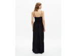 Robe plissee a lacage black