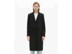 Manteau mi long avec details surpiqure black